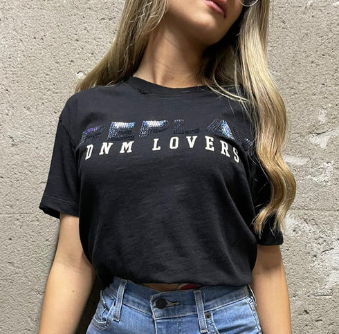 Replay Women Tshirt טישרט ריפליי לנשים שחור